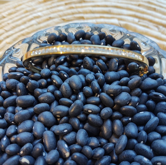 Vintage Goldtone Rhinestone Bangle - Picture 11 of 14